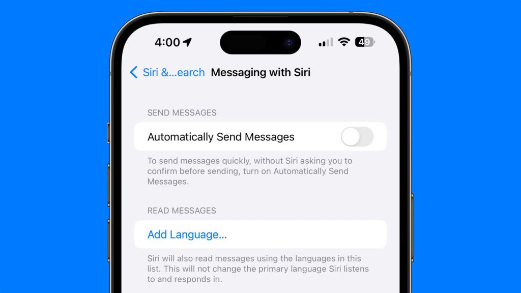 پیام رسانی با Siri در iOS 17.4